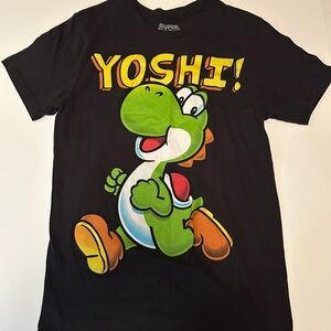 Super Mario Yoshi Black T-Shirt